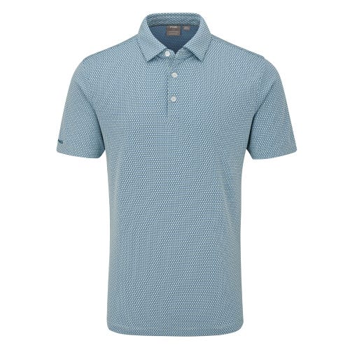 Halcyon Men's Honeycomb Polo Shirt - Harbour Grey Multi