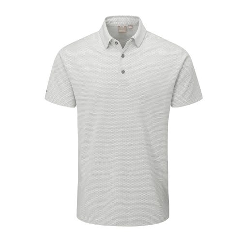 Halcyon Men's Honeycomb Polo Shirt - Silver Multi