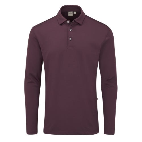 Elemental Men's Long Sleeve Polo Shirt - Fig