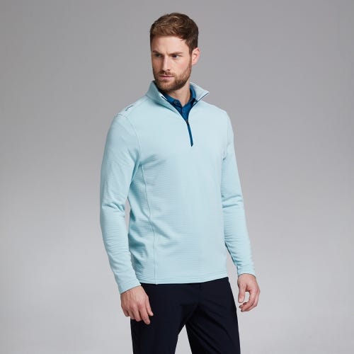 Edwin Men's Half Zip Mid-Layer - Harbour Grey