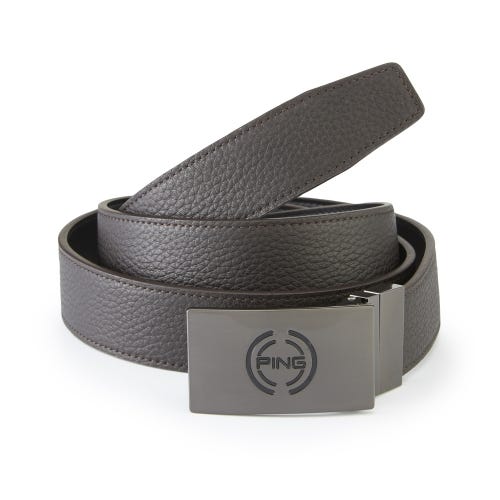 Men's PING Stamp Reversible Golf Belt - Brown/Black