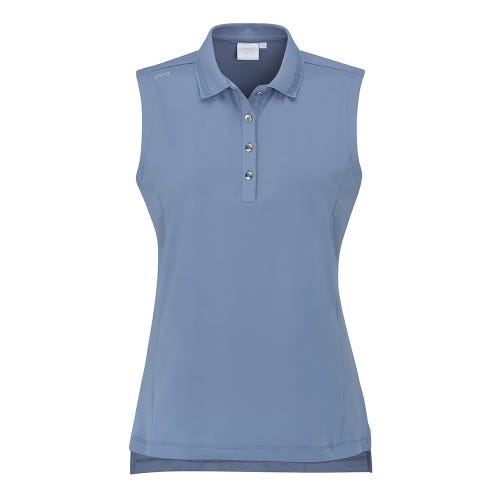 Solene Ladies Sleeveless Polo Shirt - Coronet Blue