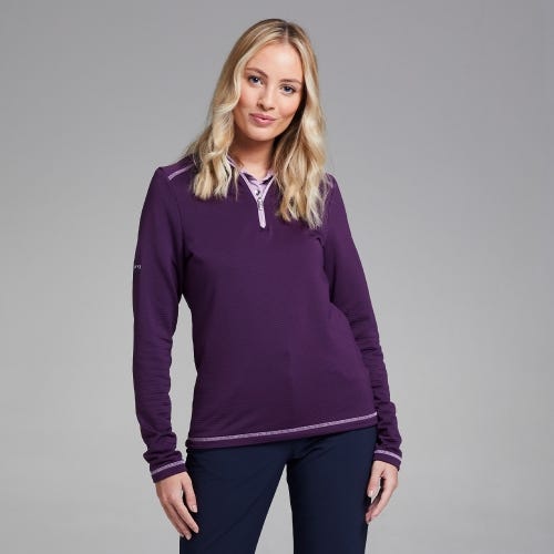 Sonya Ladies Fleece Mid-Layer - Purple Plum