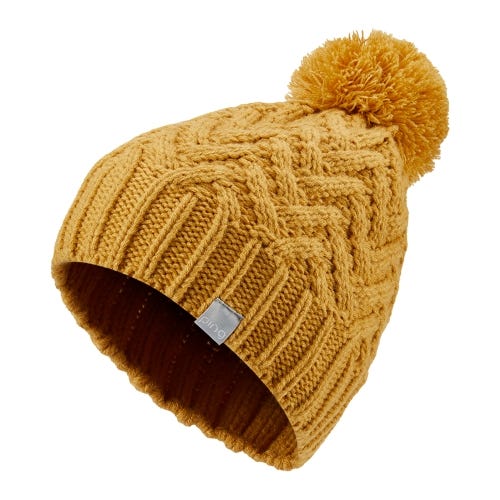 Bella Ladies Bobble Hat - Ochre