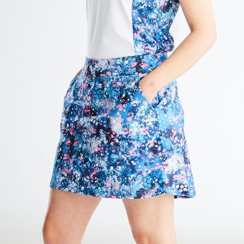 Tamsin Ladies Printed Skort - Laguna Multi