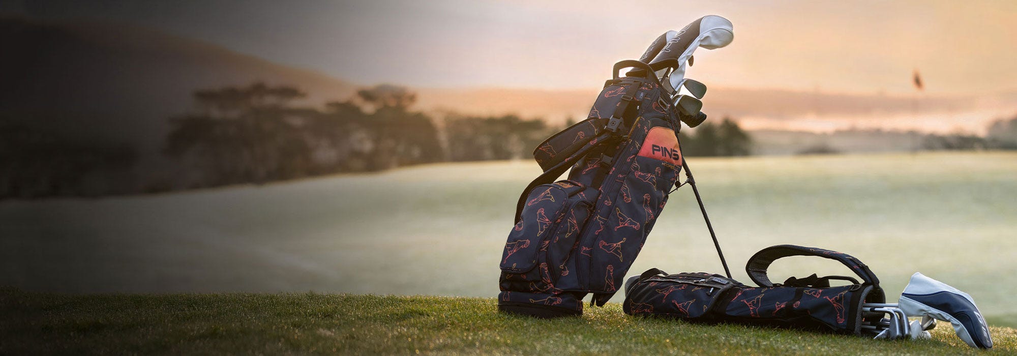 ping limited edition golf bags gradient mr. ping on course